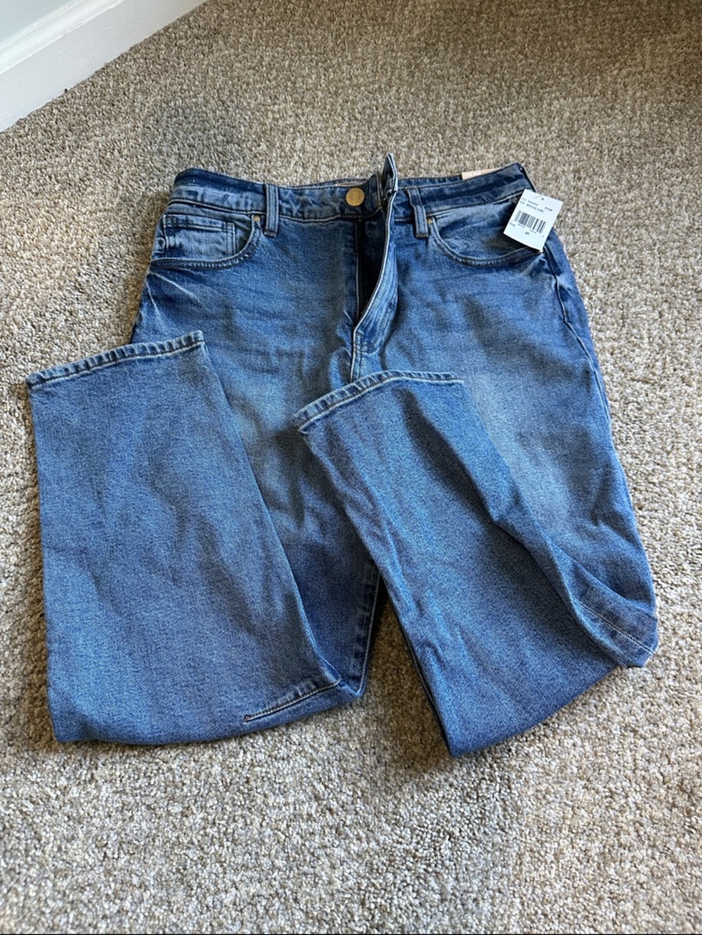 NEW Kut from the Kloth High Rise Ashley Slouchy Barrel Women’s Blue Denim Jeans